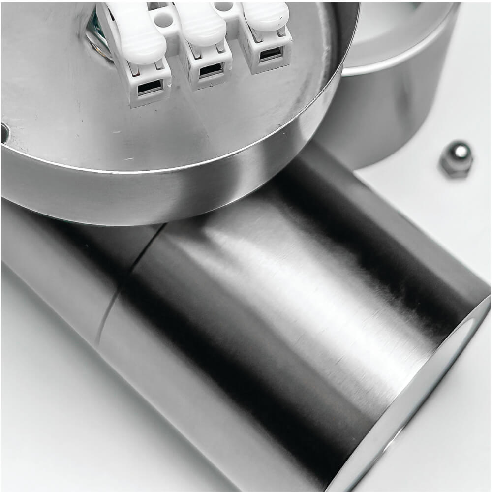 ไฟผนังภายนอก SL LIGHTING MILLER GU10 ทรงกระบอก สีเงิน แบบ 1 ทาง