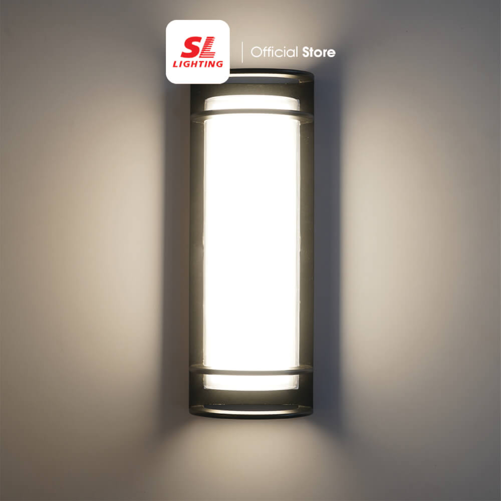 ไฟผนังภายนอก LED SL LIGHTING MINTRA 30 วัตต์ WARM WHITE สีดำ