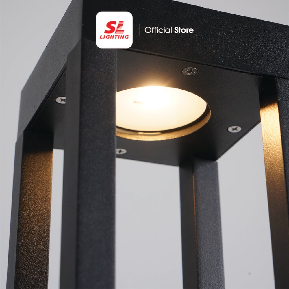 ไฟทางเดิน LED SL LIGHTING MONGKOL 10 วัตต์ WARM WHITE สีดำ
