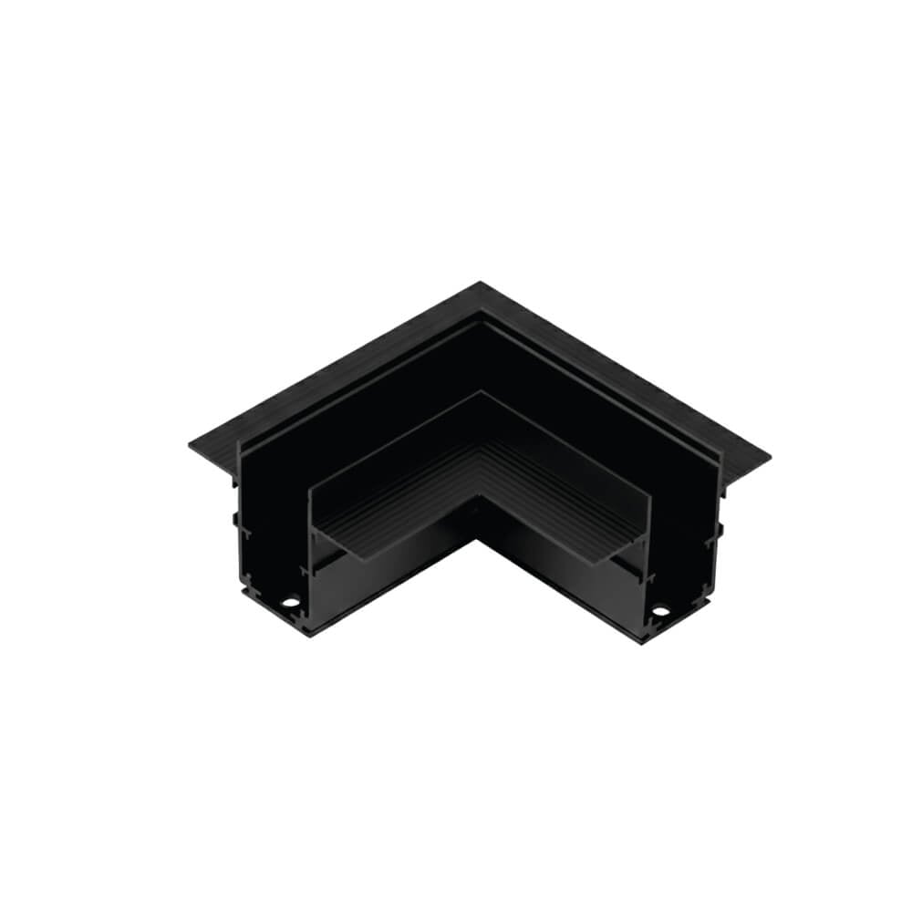 ข้อต่อรางไฟแทรคไลท์ แมกเนติก SL LIGHTING เข้ามุม แบบฝัง สีดำ