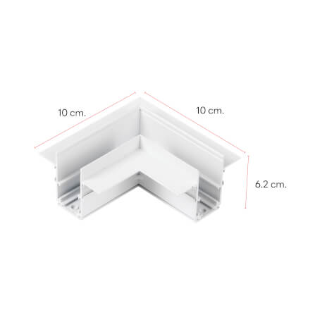 ข้อต่อรางไฟแทรคไลท์ แมกเนติก SL LIGHTING เข้ามุม แบบฝัง สีขาว_1