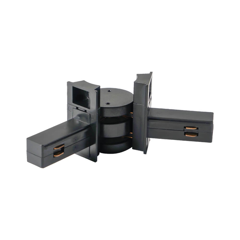 ข้อต่อรางไฟแทรคไลท์ แมกเนติก SL LIGHTING แบบติดลอย ปรับองศาได้ สีดำ