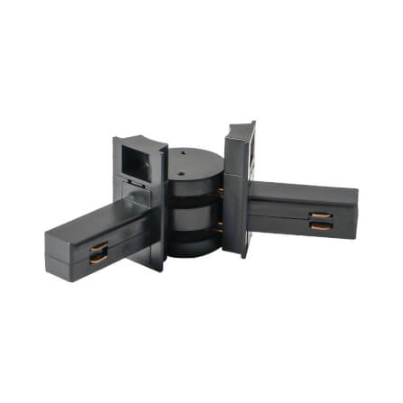 ข้อต่อรางไฟแทรคไลท์ แมกเนติก SL LIGHTING แบบติดลอย ปรับองศาได้ สีดำ_0