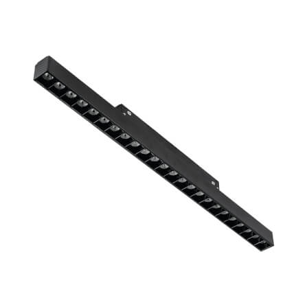 แทรคไลท์ LED แบบแม่เหล็ก SL LIGHTING MAGNETIC GRILL 20มม. 24 วัตต์ 48 โวลต์ ปรับหน้า PURE WHITE สีดำ_0