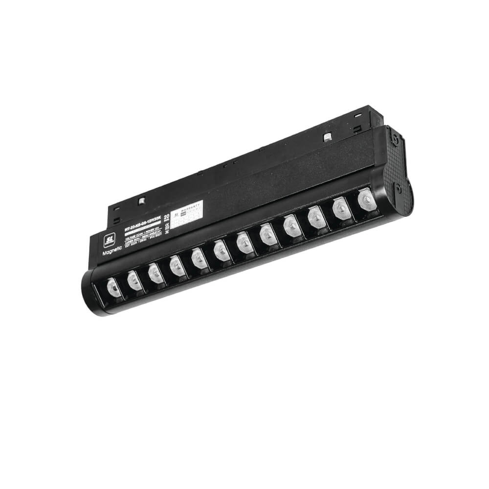 แทรคไลท์ LED แบบแม่เหล็ก SL LIGHTING MAGNETIC GRILL 20มม. 12 วัตต์ 48 โวลต์ ปรับหน้า WARM WHITE สีดำ_0