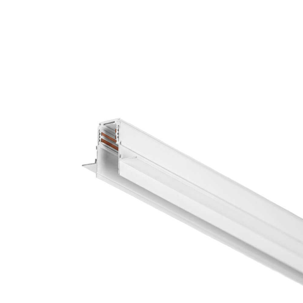 รางไฟแทรคไลท์ SL LIGHTING MAGNETIC แบบฝัง 20 มม. 1 เมตร สีขาว_0