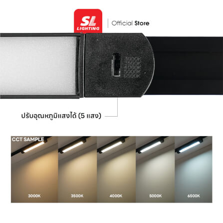 แทรคไลท์ LED SL LIGHTING NOVA 20 วัตต์ 5CCT สีดำ_3