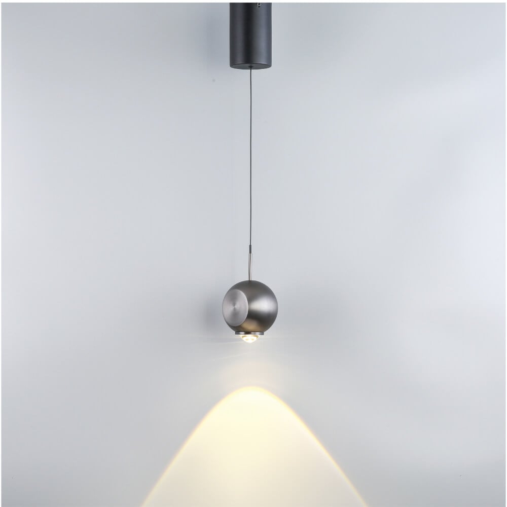 ไฟช่อ LED SL LIGHTING รุ่น ORI 6 วัตต์ แสงวอร์มไวท์ สีไทเทเนียม 1 หัว