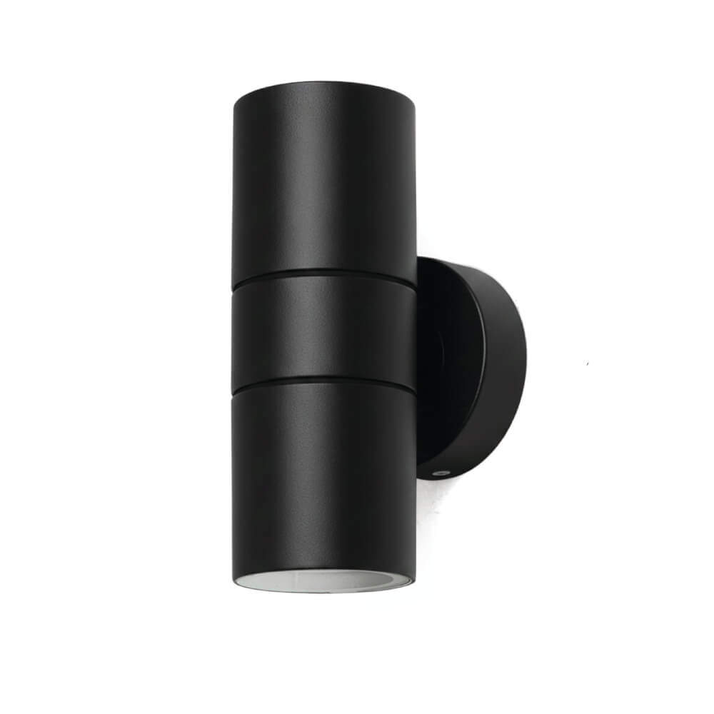 ไฟผนังภายนอก SL LIGHTING OUT2-09 GU10 ทรงกระบอก สีดำ แบบ 2 ทาง