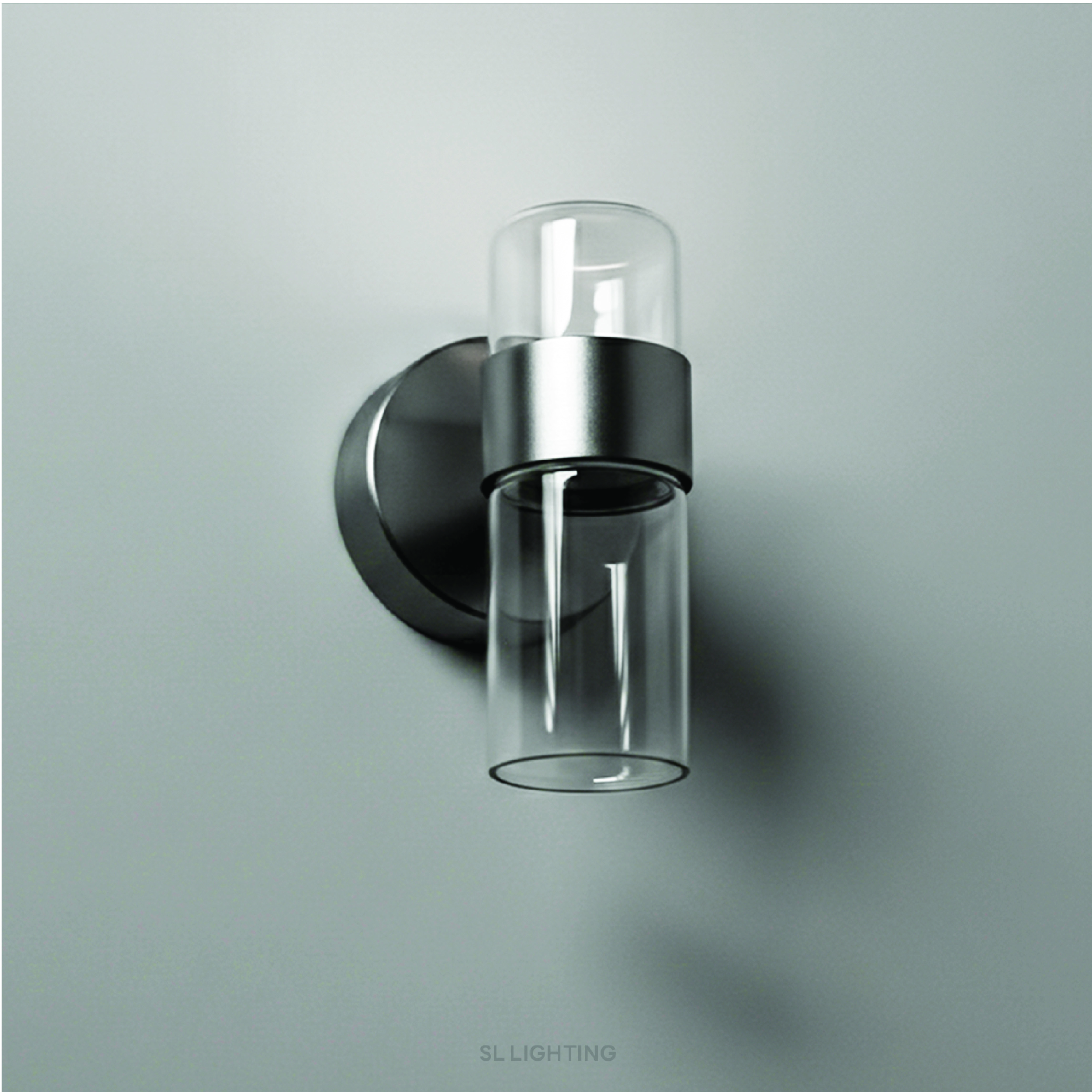 ไฟผนังภายนอก LED SL LIGHTING WHIRL PASSORN 8 วัตต์ WARM WHITE สีเงิน