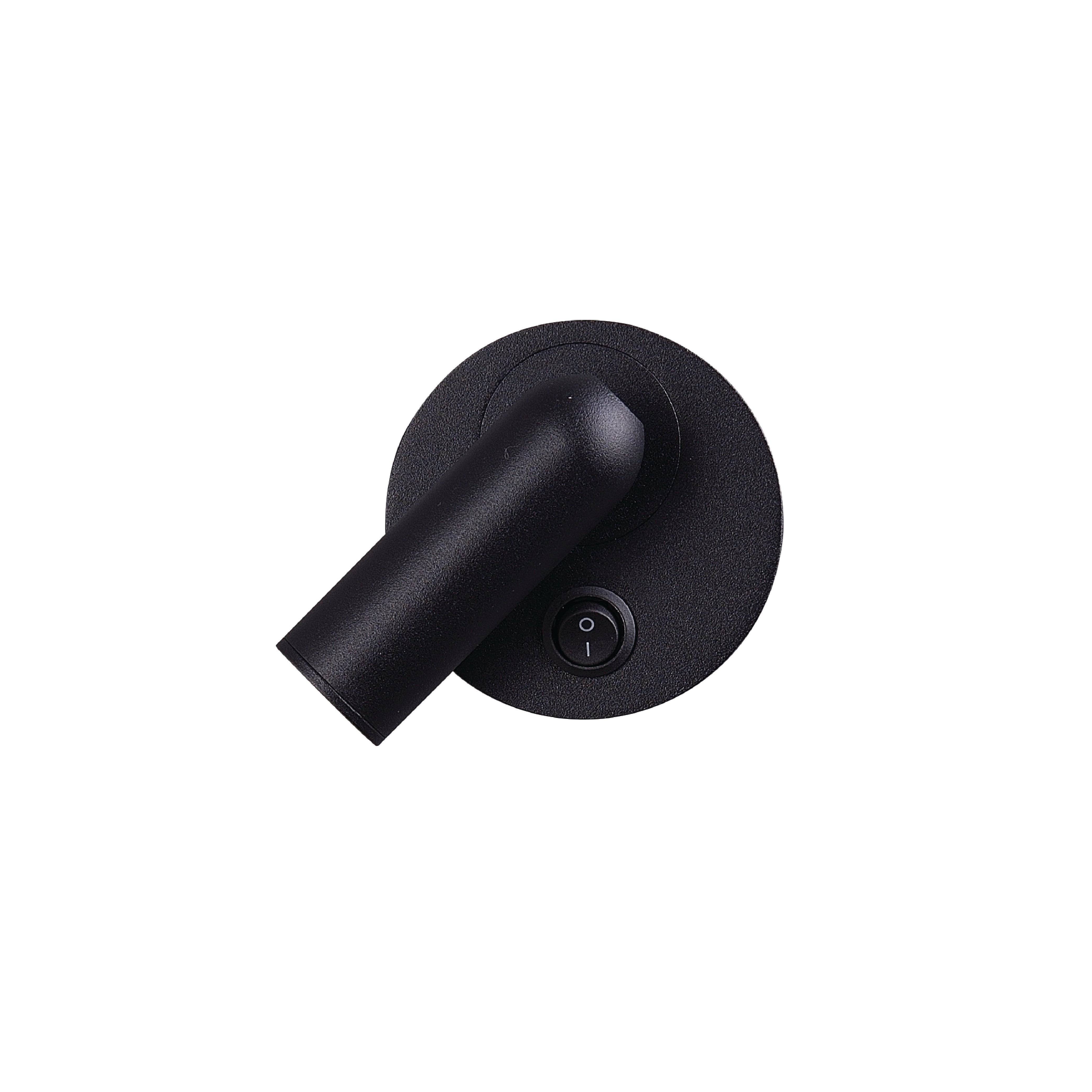 ไฟหัวเตียง LED SL LIGHTING PAT 3 วัตต์ WARM WHITE สีดำ (ทรงกลม)
