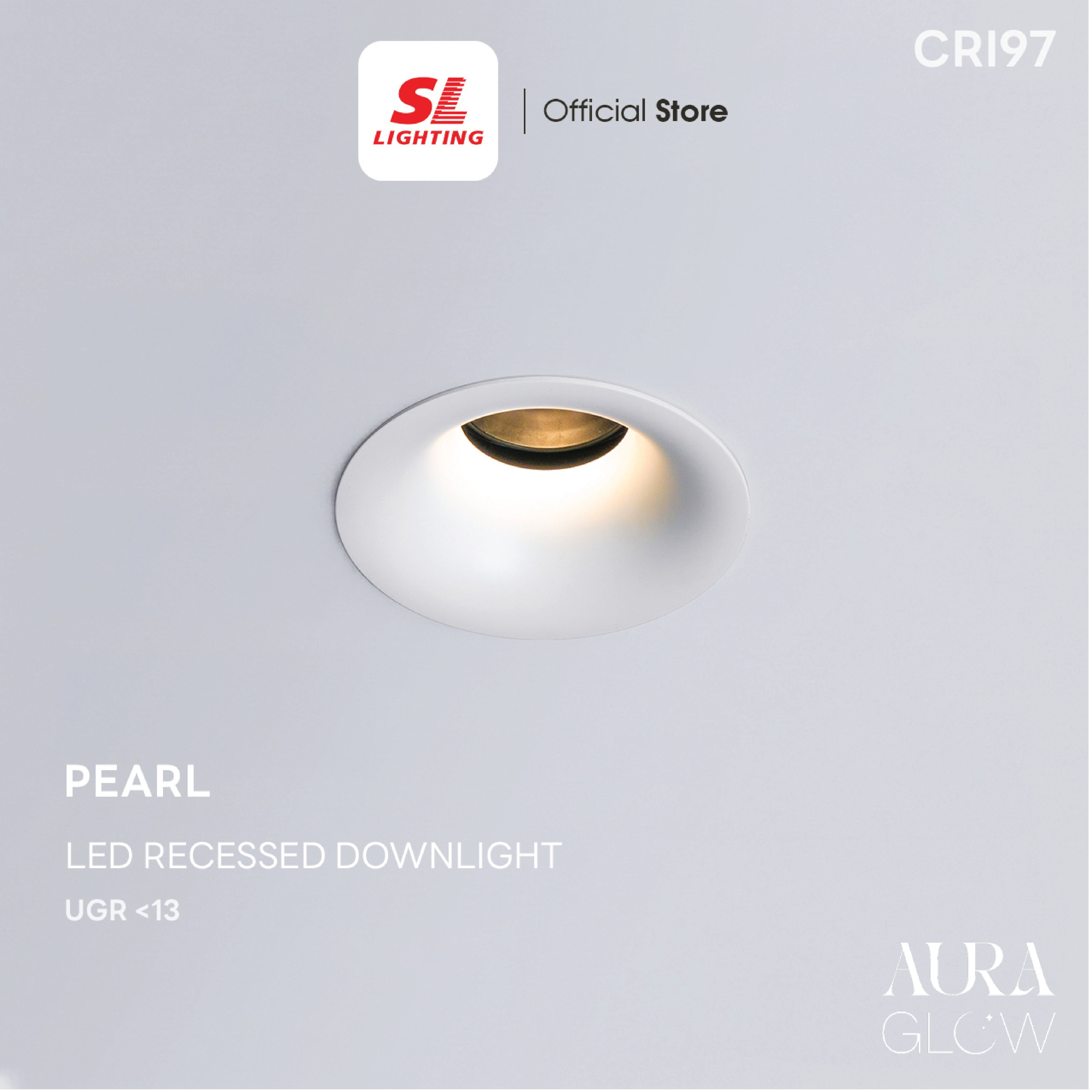ดาวน์ไลท์ LED SL LIGHTING PEARL 12 วัตต์ WARM WHITE สีขาว_6