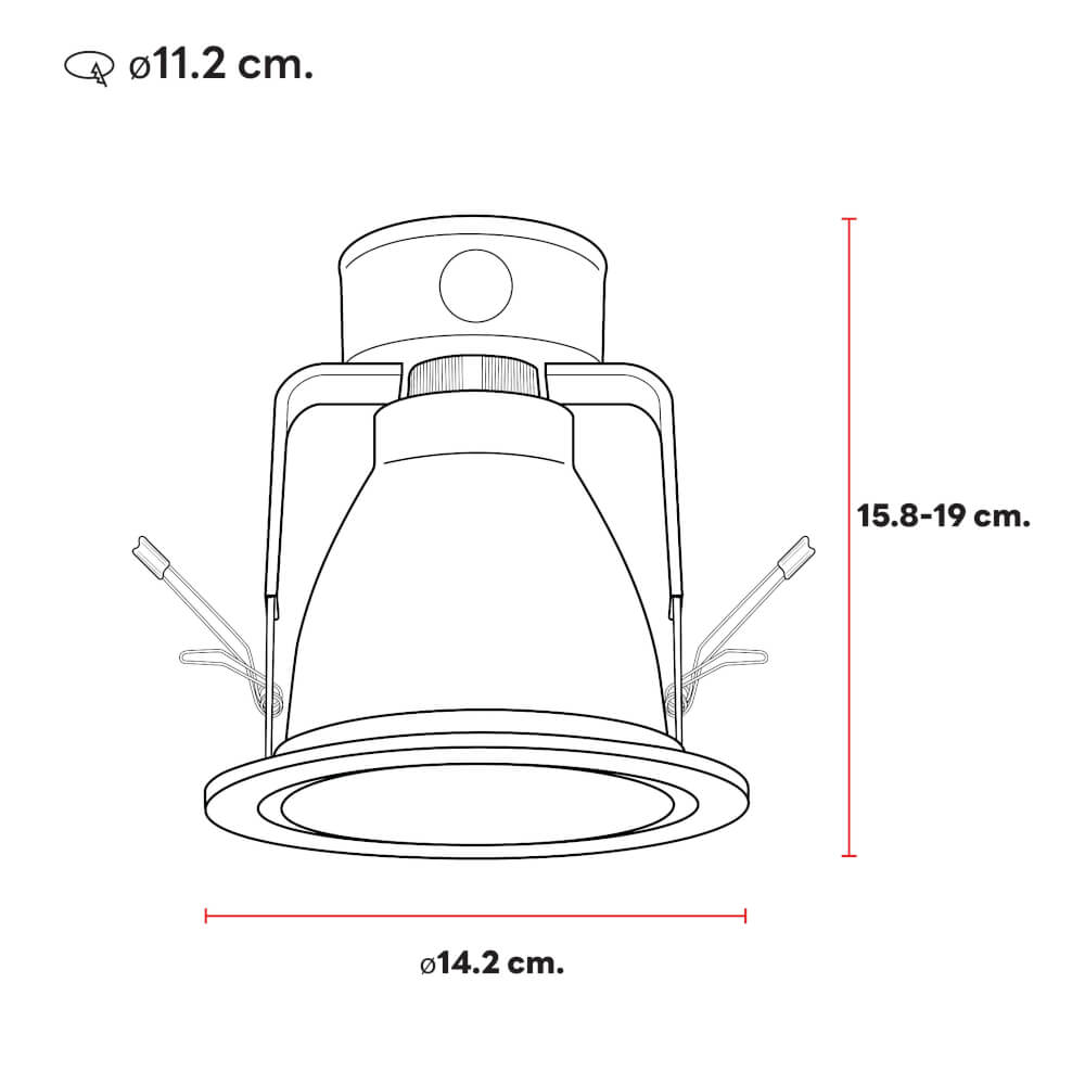 ดาวน์ไลท์ SL LIGHTING PHOTON 4 นิ้ว ทรงกลม สีดำ (รีเฟล็กเตอร์สีดำ)