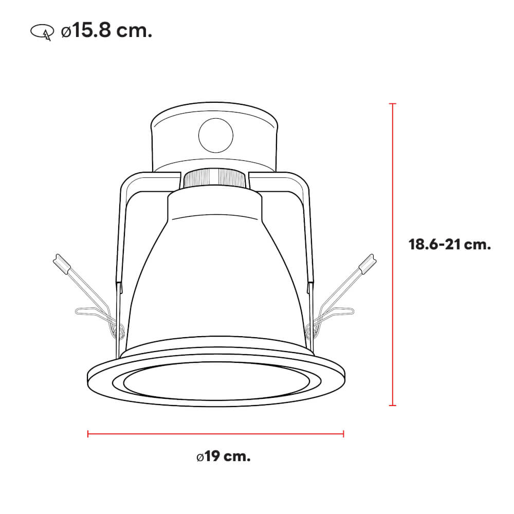 ดาวน์ไลท์ SL LIGHTING PHOTON 6 นิ้ว ทรงกลม สีขาว (รีเฟล็กเตอร์สีเงิน)