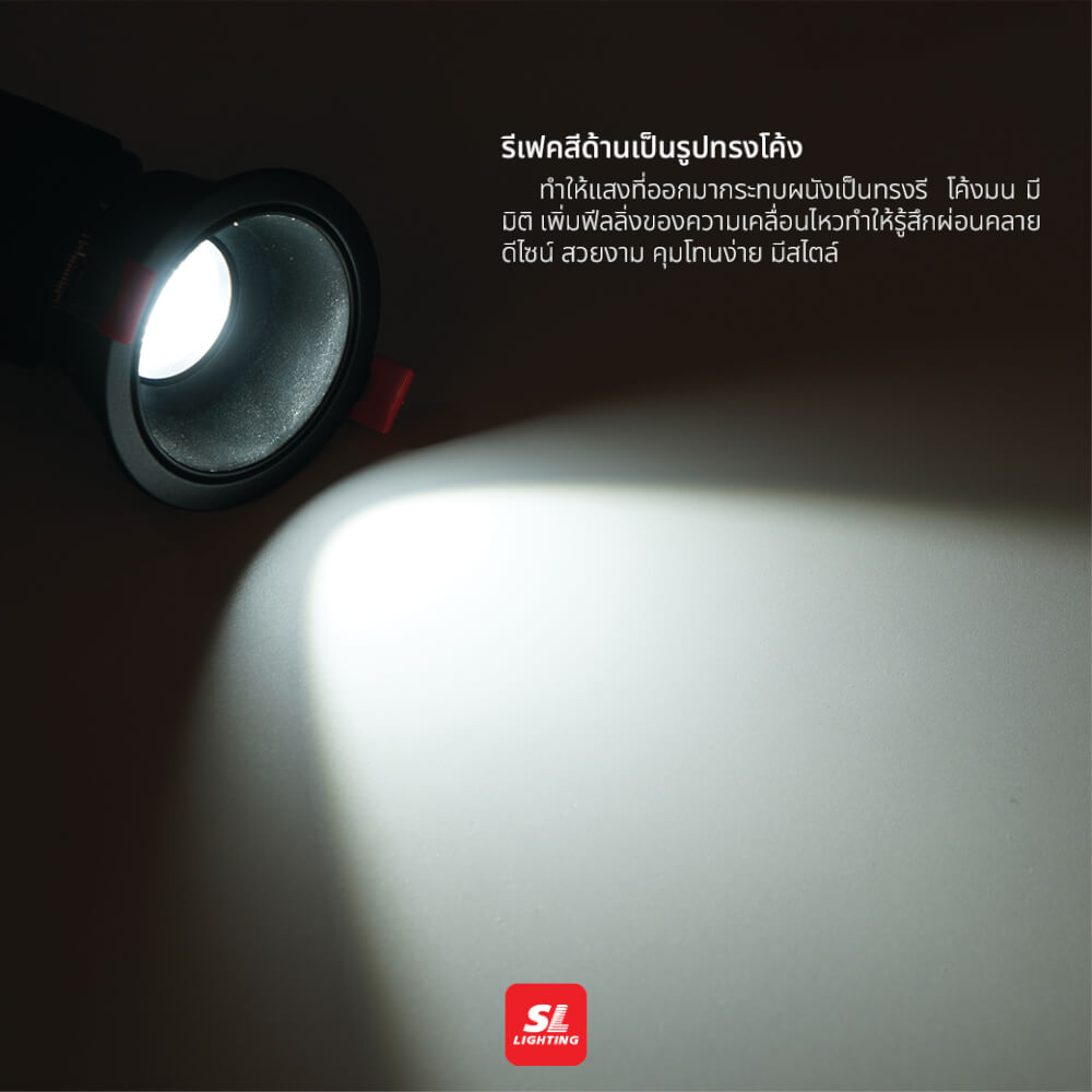 ดาวน์ไลท์ SL LIGHTING PLUTO สีขาว/เงิน กลม