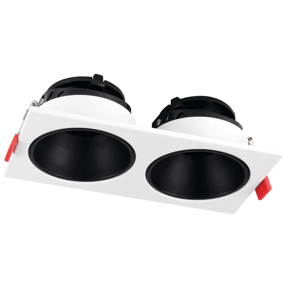 ดาวน์ไลท์ SL LIGHTING PLUTO-42 ทรงสีเหลี่ยม สีขาว/ดำ