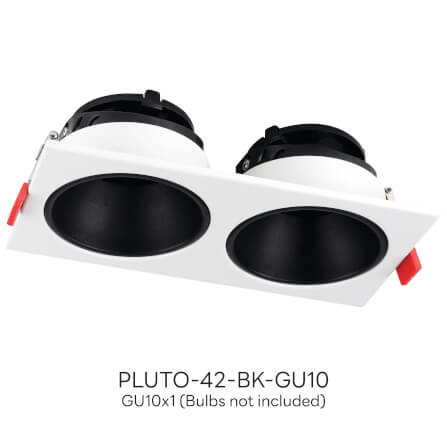 ดาวน์ไลท์ SL LIGHTING PLUTO-42 ทรงสีเหลี่ยม สีขาว/ดำ_2