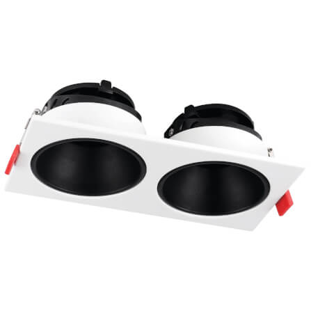 ดาวน์ไลท์ SL LIGHTING PLUTO-42 ทรงสีเหลี่ยม สีขาว/ดำ_0