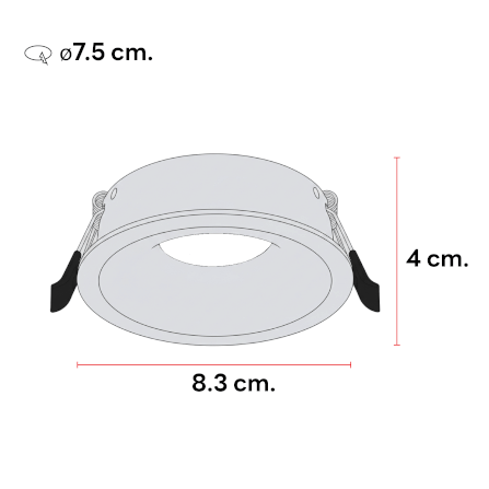 ดาวน์ไลท์ SL LIGHTING QUARTZ สีขาว กลม_3