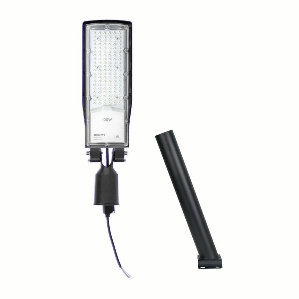 ไฟถนน LED SL LIGHTING ROCKET-II 100 วัตต์ DAYLIGHT สีเทา
