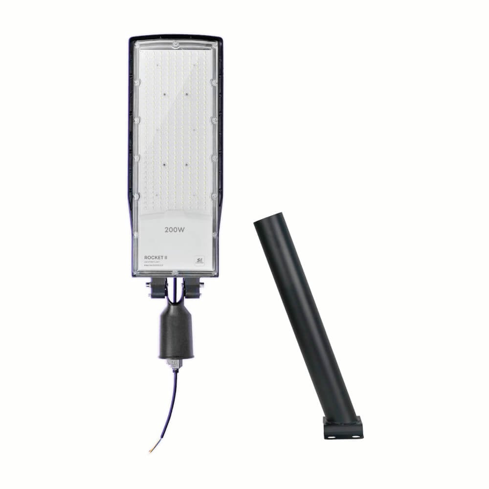 ไฟถนน LED SL LIGHTING ROCKET-II 200 วัตต์ DAYLIGHT สีเทา