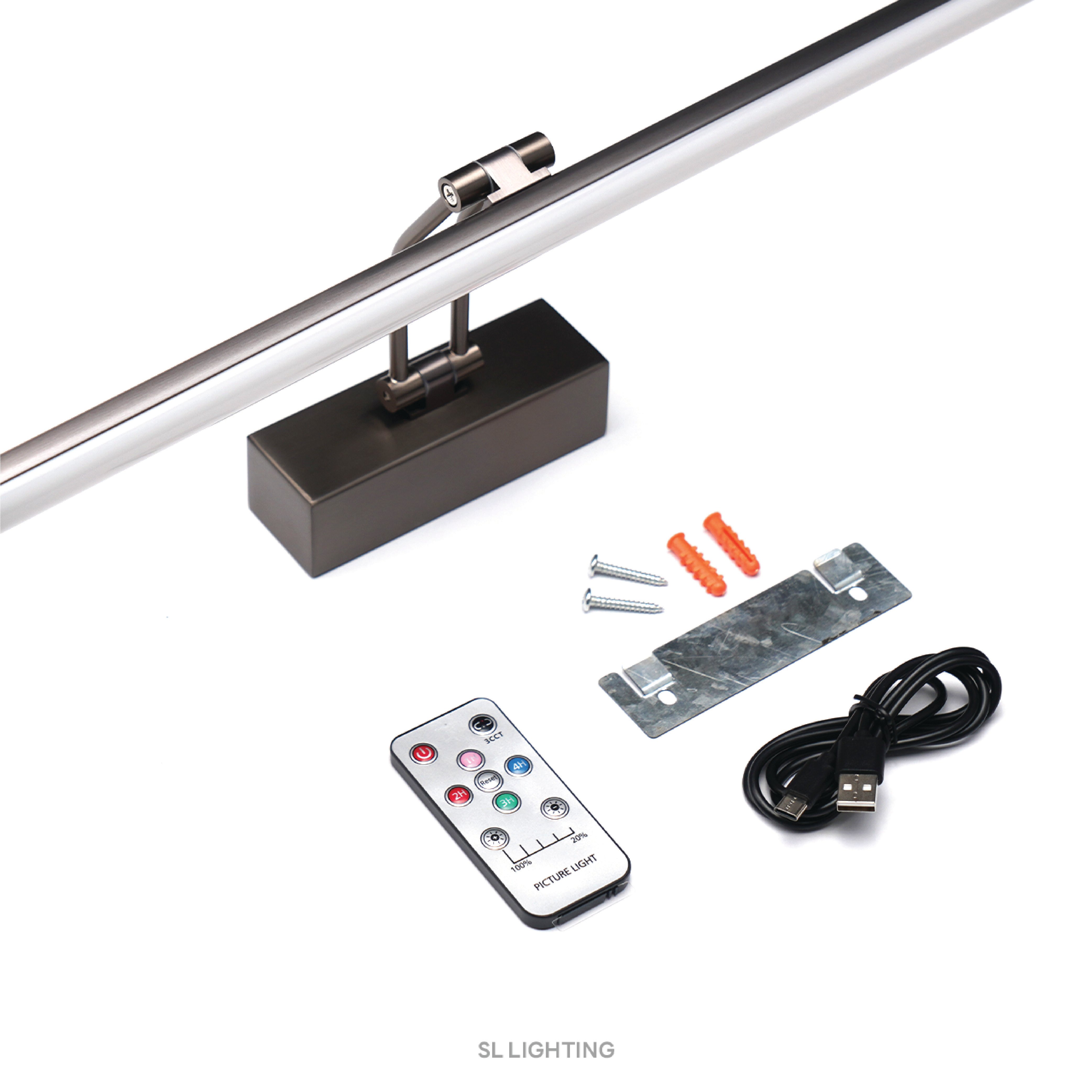โคมไฟติดผนัง LED SL LIGHTING ROOP-ON 3 วัตต์ 3CT สีเงินด้าน