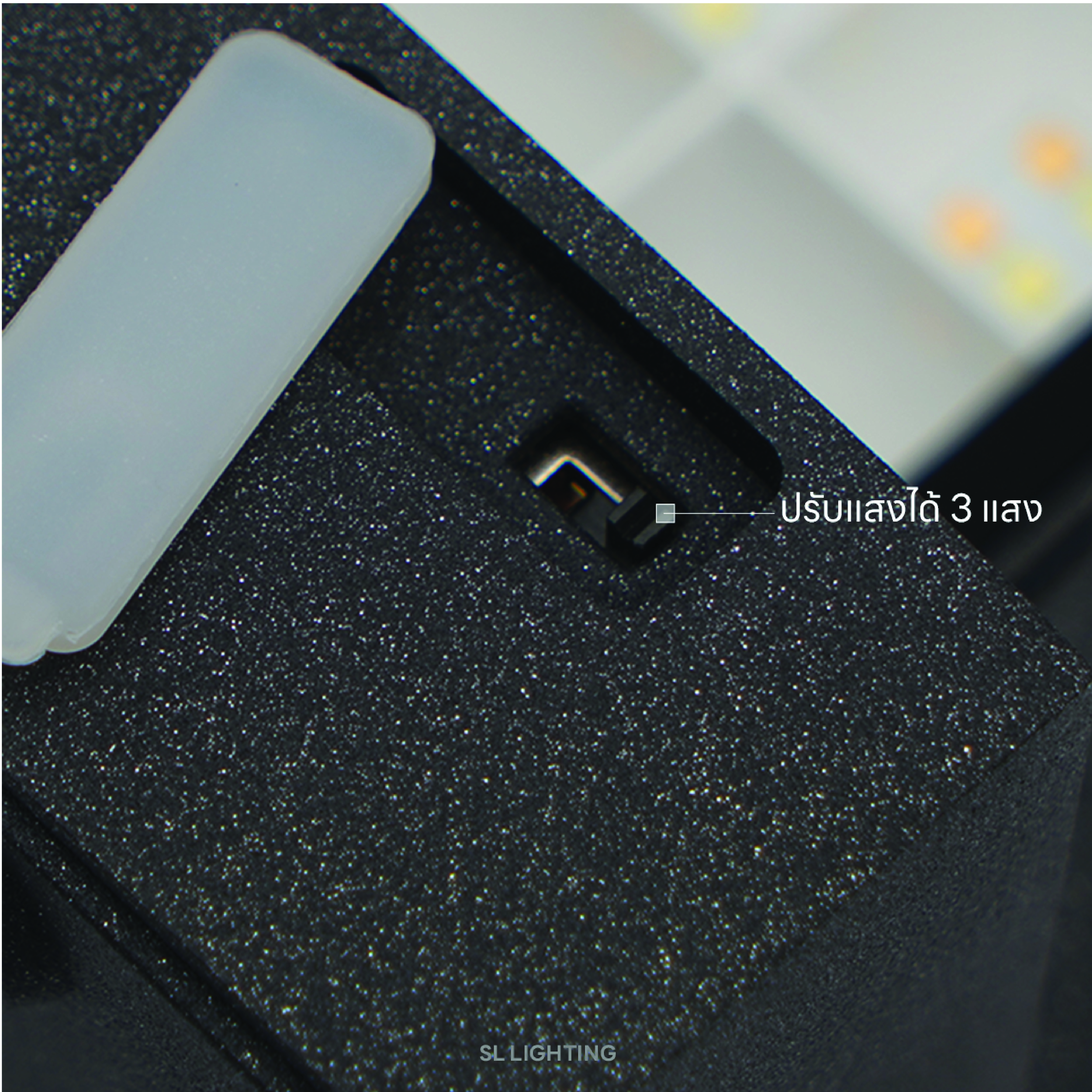 ไฟผนังภายนอก LED SL LIGHTING ROTELLA 12 วัตต์ เปลี่ยนได้ 3 แสง สีดำ