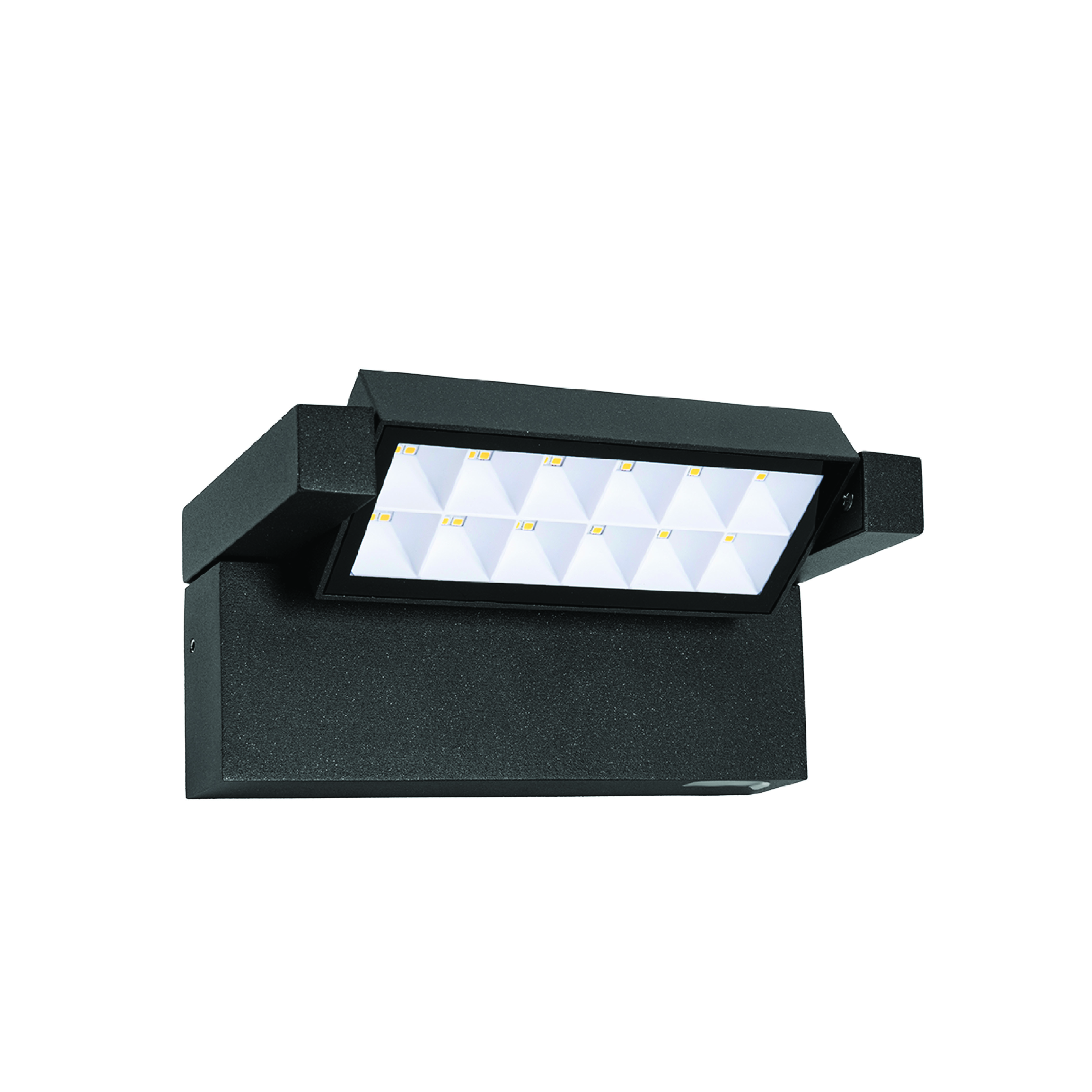 ไฟผนังภายนอก LED SL LIGHTING ROTELLA 12 วัตต์ เปลี่ยนได้ 3 แสง สีดำ_0