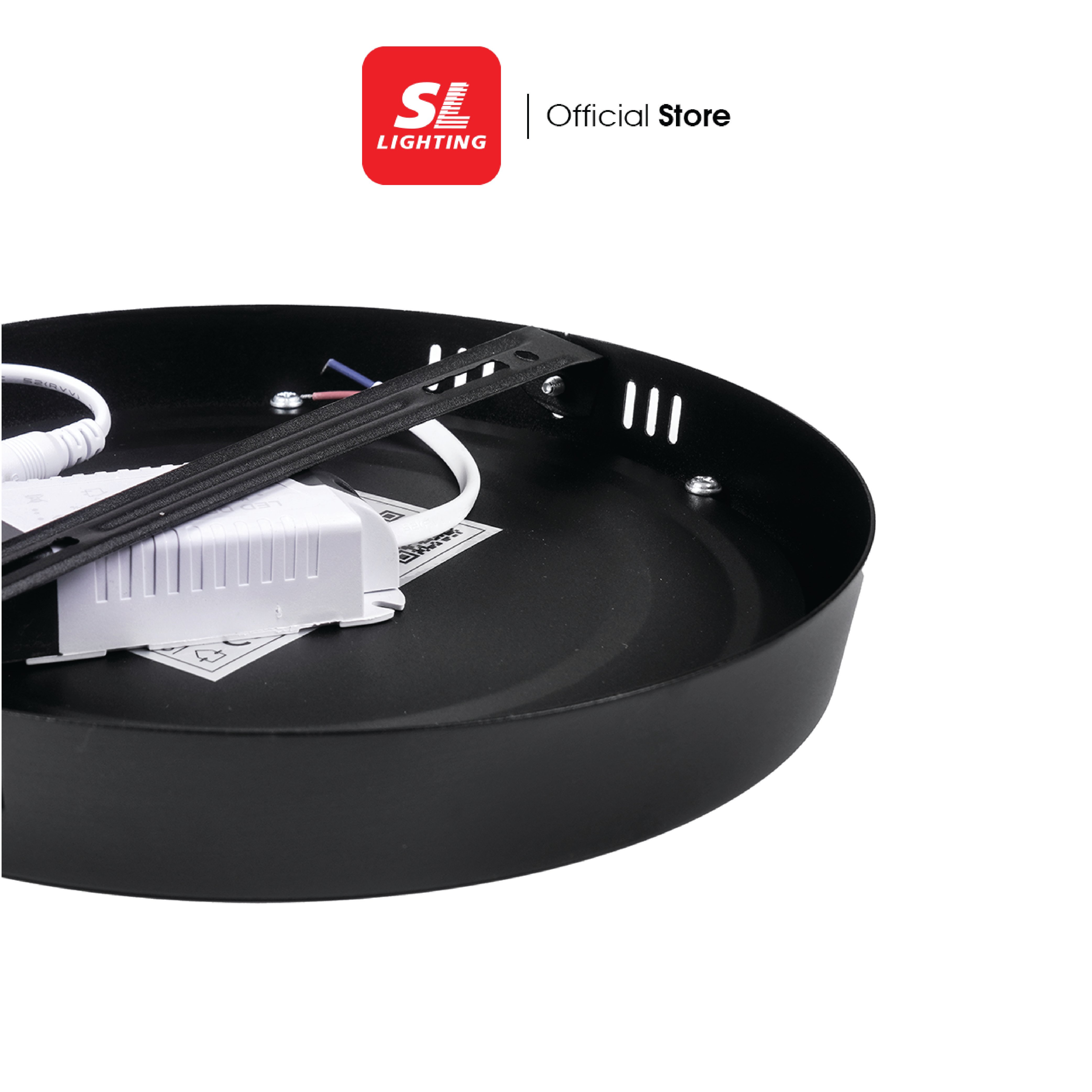 ดาวน์ไลท์ LED SL LIGHTING SATURN-SM กลม 18 วัตต์ WARM WHITE สีขาว