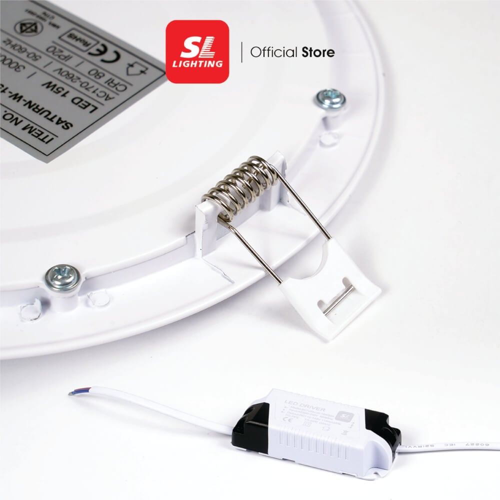 ดาวน์ไลท์ LED SL LIGHTING SATURN กลม 9 วัตต์ WARM WHITE สีขาว_3