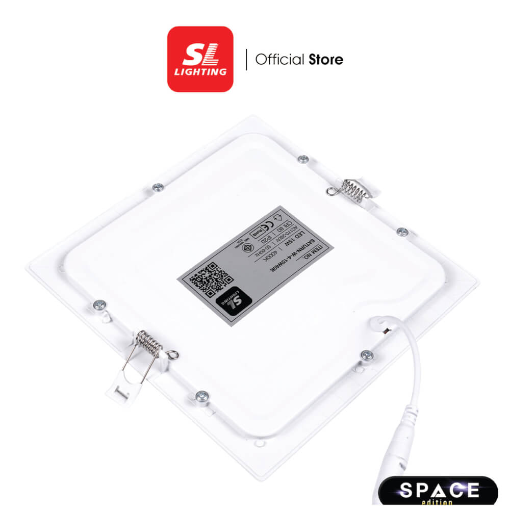 ดาวน์ไลท์ LED SL LIGHTING SATURN สี่เหลี่ยม 18 วัตต์ WARM WHITE สีขาว_2