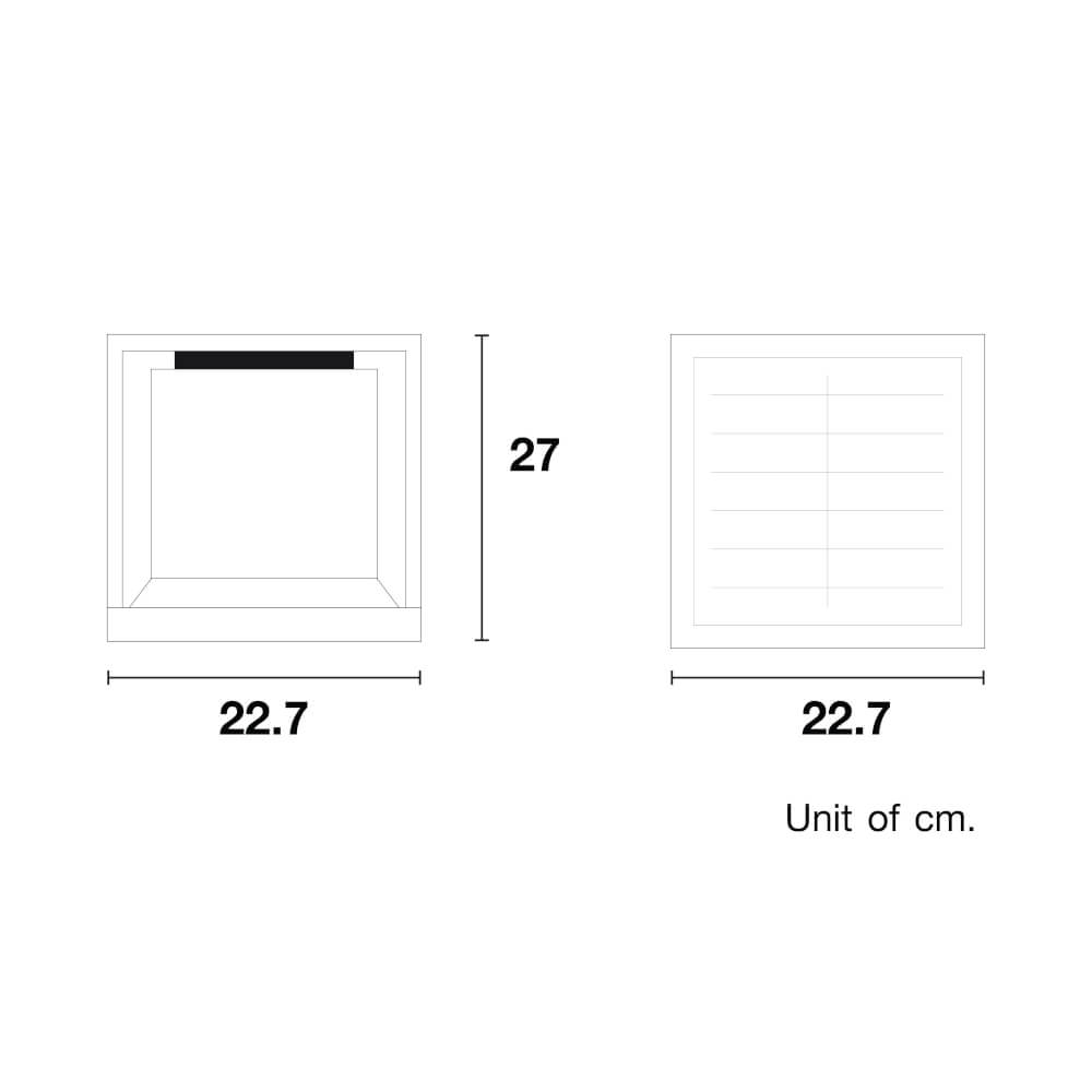 ไฟหัวเสา SOLAR SL LIGHTING SCB-CUBE 2 วัตต์ WARM WHITE/COOL WHITE/DAY LIGHT/RGB