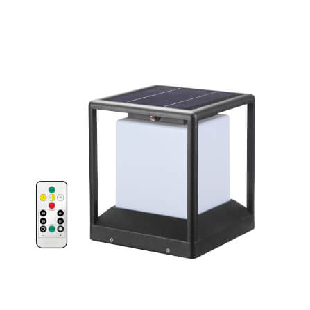 ไฟหัวเสา SOLAR SL LIGHTING SCB-CUBE 2 วัตต์ WARM WHITE/COOL WHITE/DAY LIGHT/RGB_0