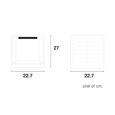 ไฟหัวเสา SOLAR SL LIGHTING SCB-CUBE 2 วัตต์ WARM WHITE/COOL WHITE/DAY LIGHT/RGB_2