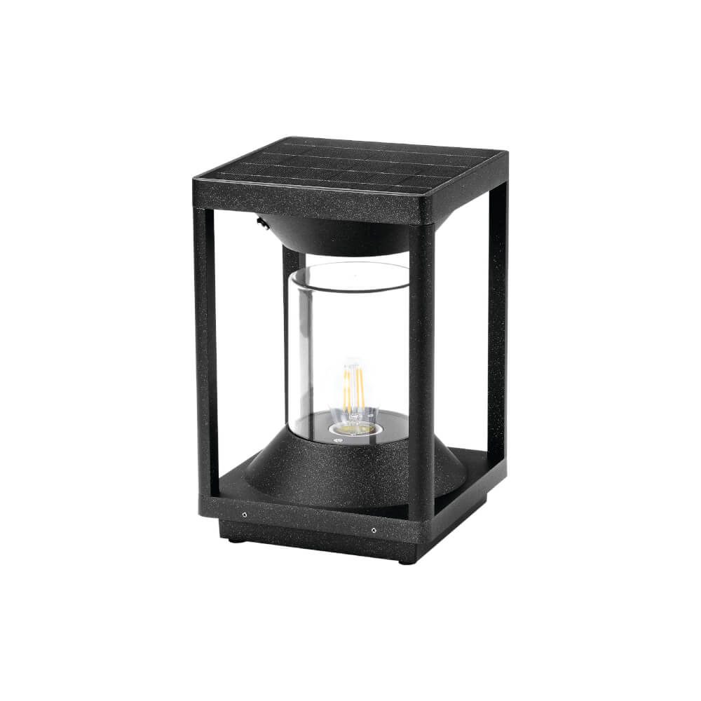 ไฟหัวเสา SOLAR SL LIGHTING SCB8163 2 วัตต์ WARM WHITE สีดำ