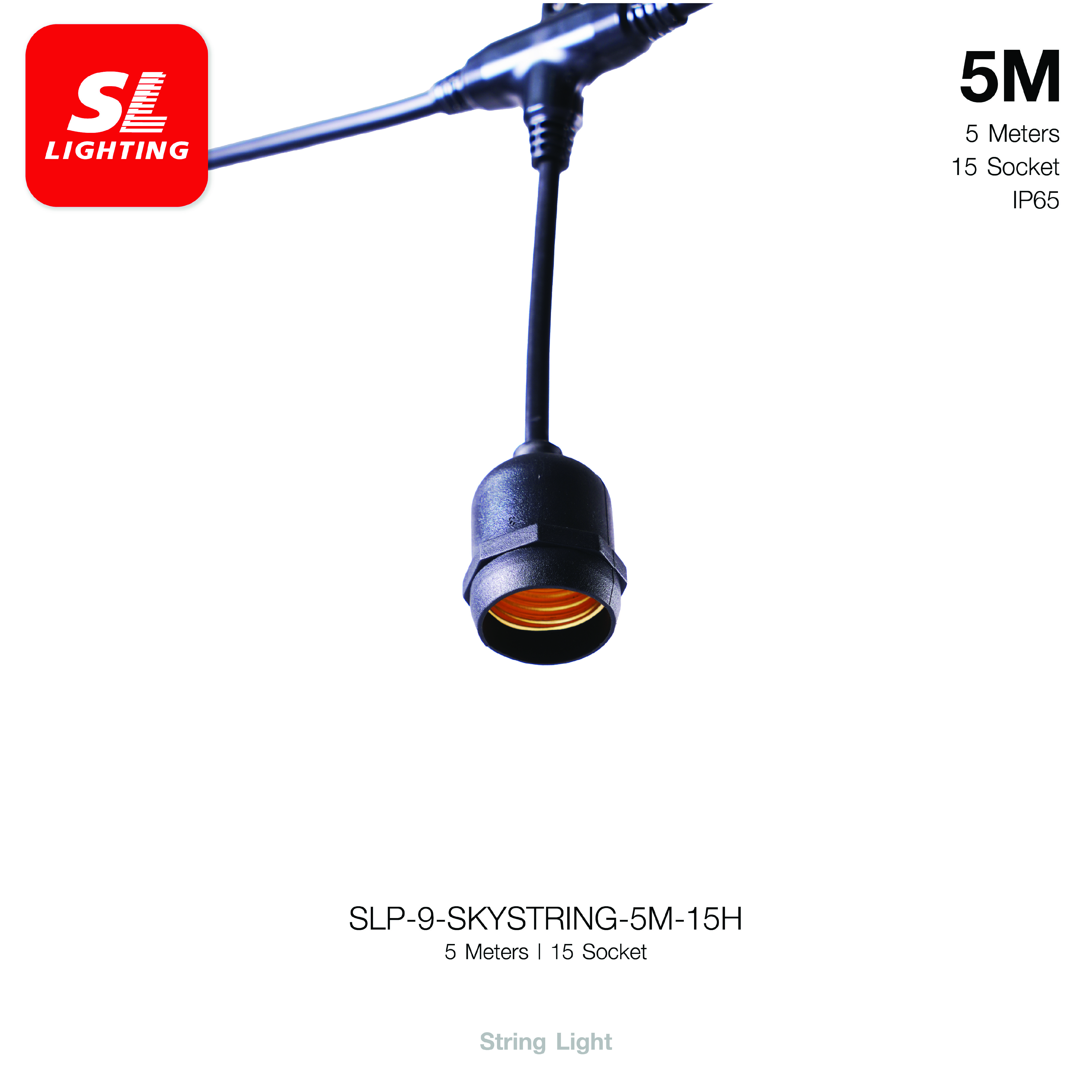 ไฟระย้า SL LIGHTING SKYSTRING 5 เมตร 15 ขั้ว_6
