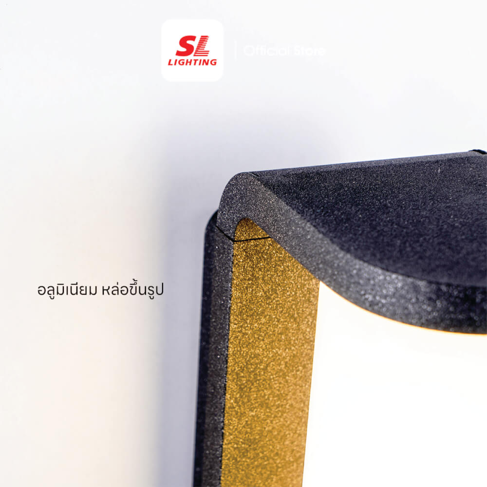 ไฟผนังภายนอก LED SL LIGHTING SLEEK 18 วัตต์ WARM WHITE สีดำ