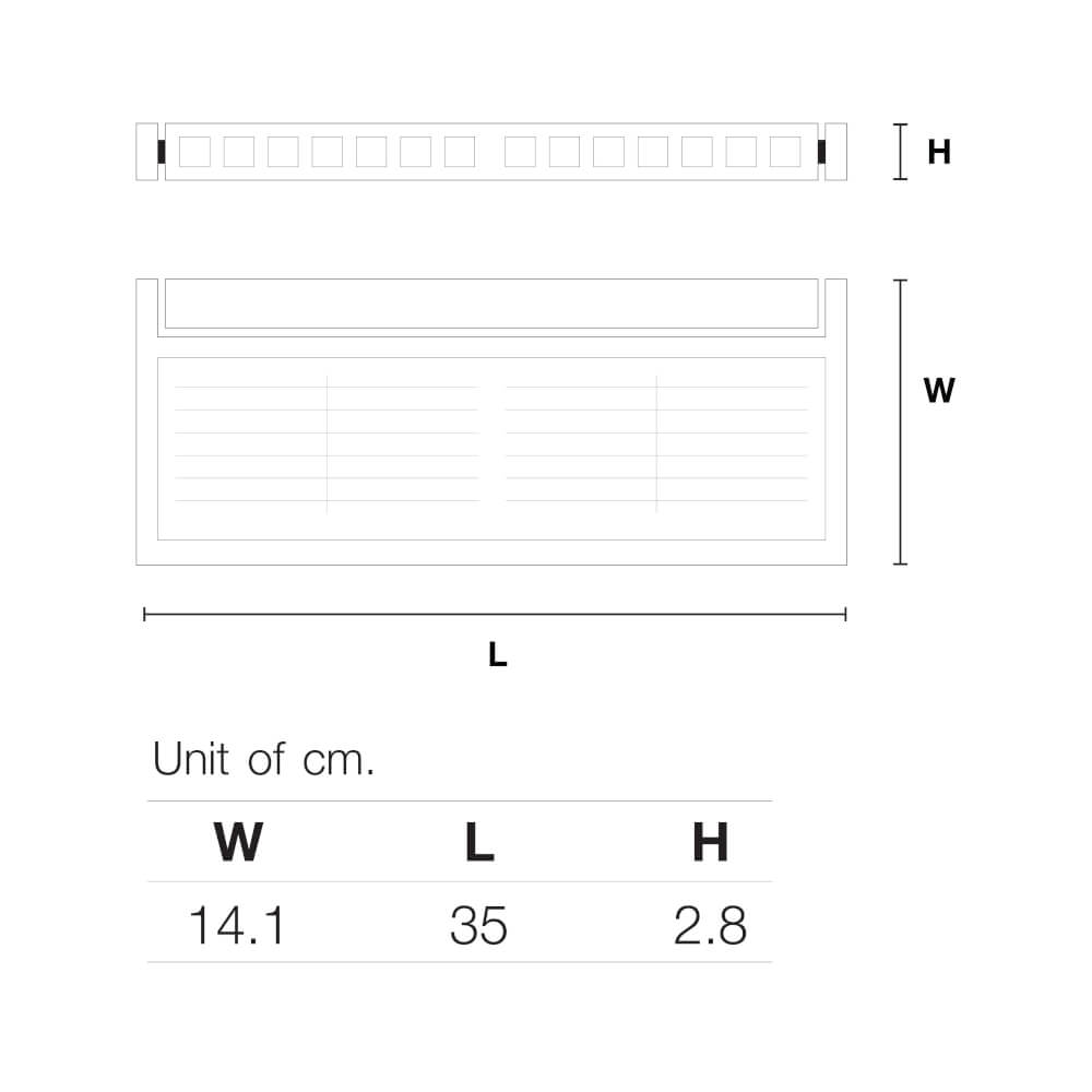 ไฟผนังภายนอก SOLAR SL LIGHTING GRILL 18 วัตต์ WHITE/COOL WHITE/DAY LIGHT สีดำ