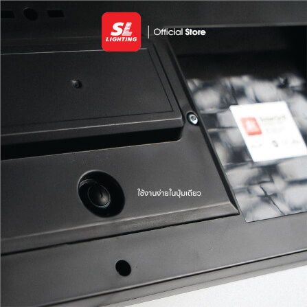 ไฟผนังภายนอก SOLAR SL LIGHTING GRILL 18 วัตต์ WHITE/COOL WHITE/DAY LIGHT สีดำ_2