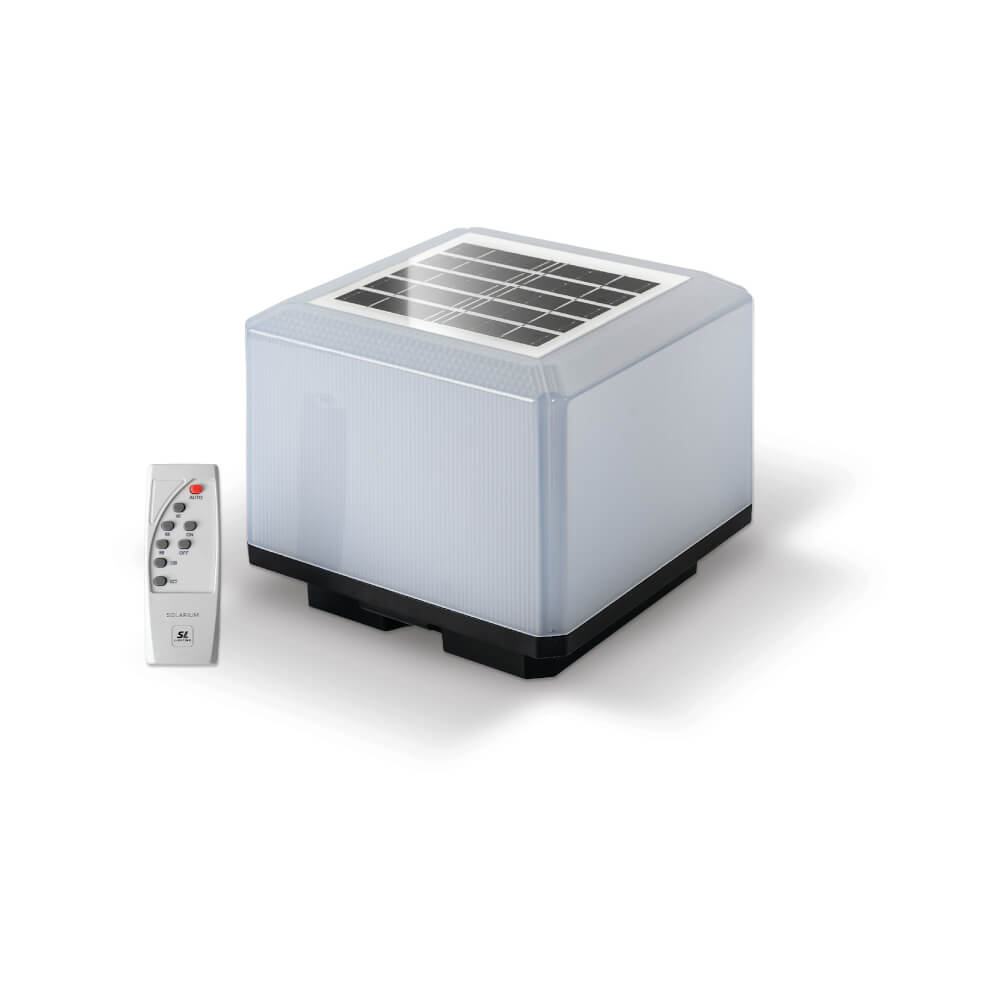 ไฟหัวเสา SOLAR SL LIGHTING SOLARIUM 20 วัตต์ WARM WHITE/COOL WHITE/DAY LIGHT สีขาวขุ่น