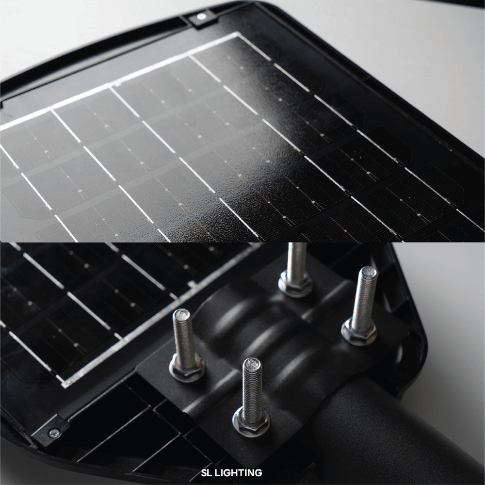 ไฟถนน SOLAR SL LIGHTING SOLARROCKII 200 วัตต์ DAYLIGHT สีดำ