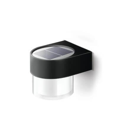 ไฟผนังภายนอก SOLAR SL LIGHTING RPC 2 วัตต์ WARM WHITE/DAY LIGHT ทรงกลม สีดำ_0