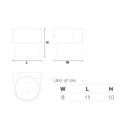 ไฟผนังภายนอก SOLAR SL LIGHTING RPC 2 วัตต์ WARM WHITE/DAY LIGHT ทรงกลม สีดำ_5