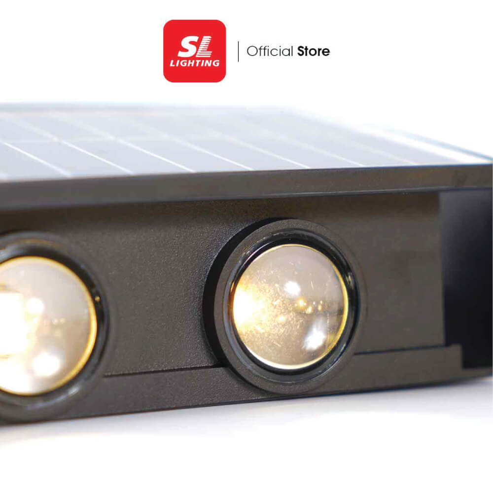 ไฟผนังภายนอก SOLAR SL LIGHTING WASH 10 วัตต์ WARM WHITE สีดำ_1