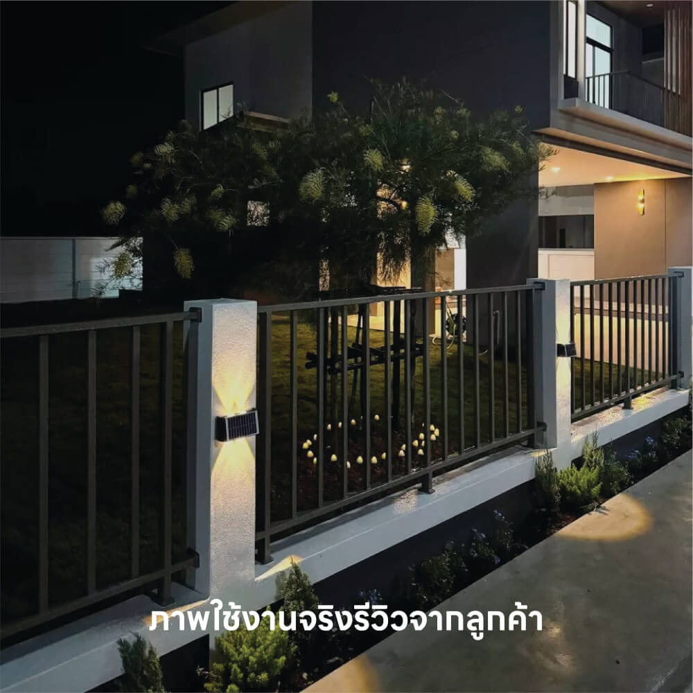 ไฟผนังภายนอก SOLAR SL LIGHTING WASH 10 วัตต์ WARM WHITE สีดำ_2