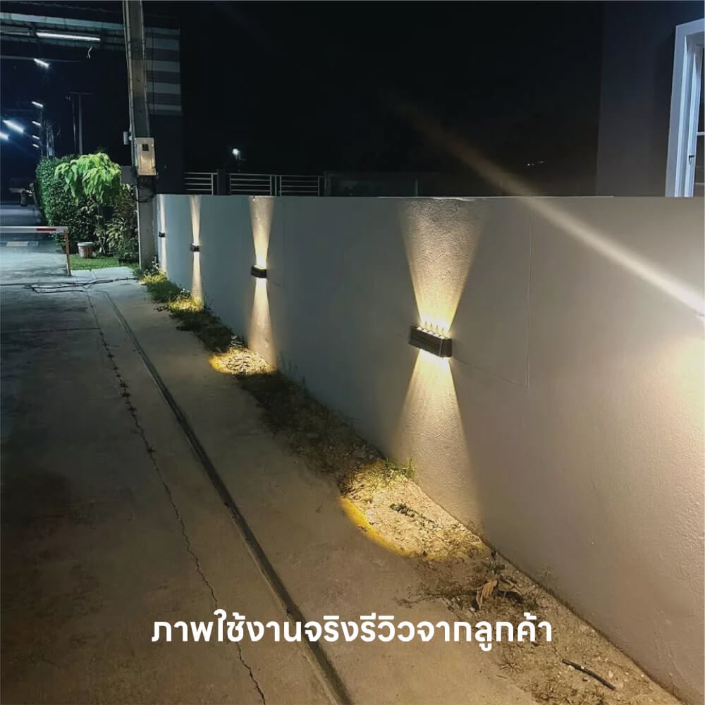 ไฟผนังภายนอก SOLAR SL LIGHTING WASH 10 วัตต์ WARM WHITE สีดำ_3