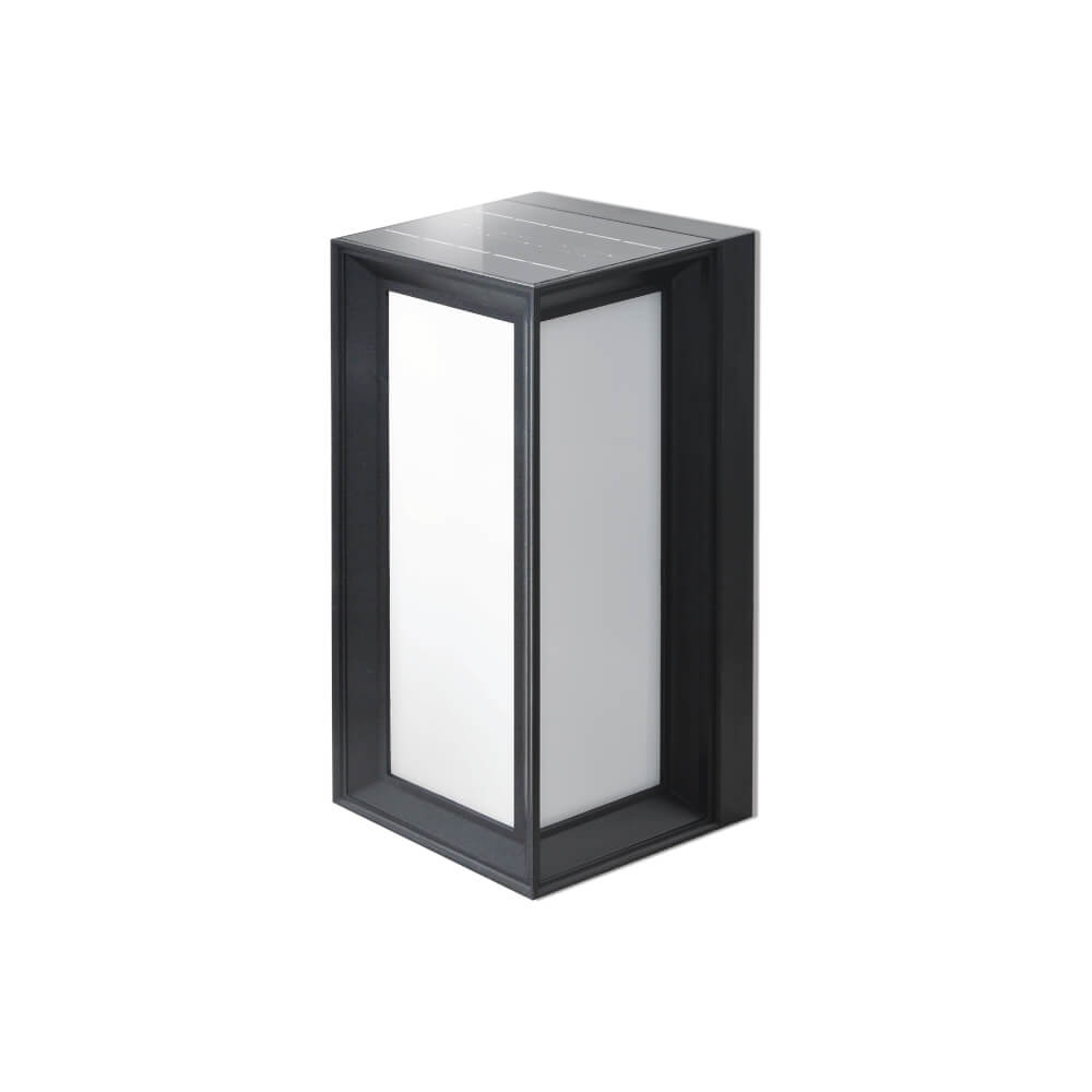 ไฟผนังภายนอก SOLAR SL LIGHTING RE1 8 วัตต์ WARM WHITE/COOL WHITE/DAY LIGHT สีดำ_0