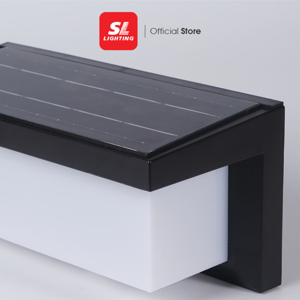 ไฟผนังภายนอก SOLAR SL LIGHTING RE2 8 วัตต์ WARM WHITE/COOL WHITE/DAY LIGHT สีดำ_2