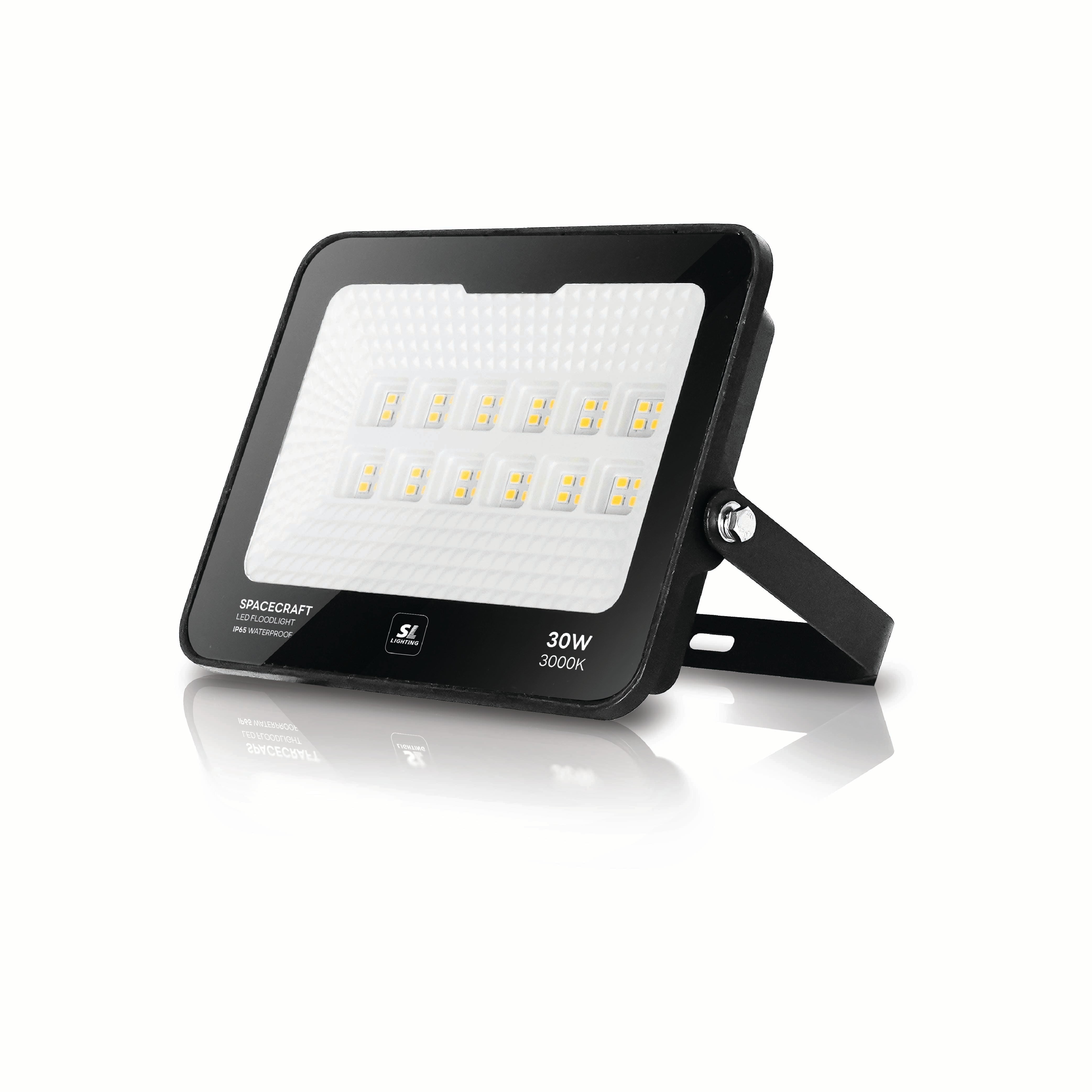 สปอตไลท์ LED SL LIGHTING SPACECRAFT 30 วัตต์ WARM WHITE สีดำ_0