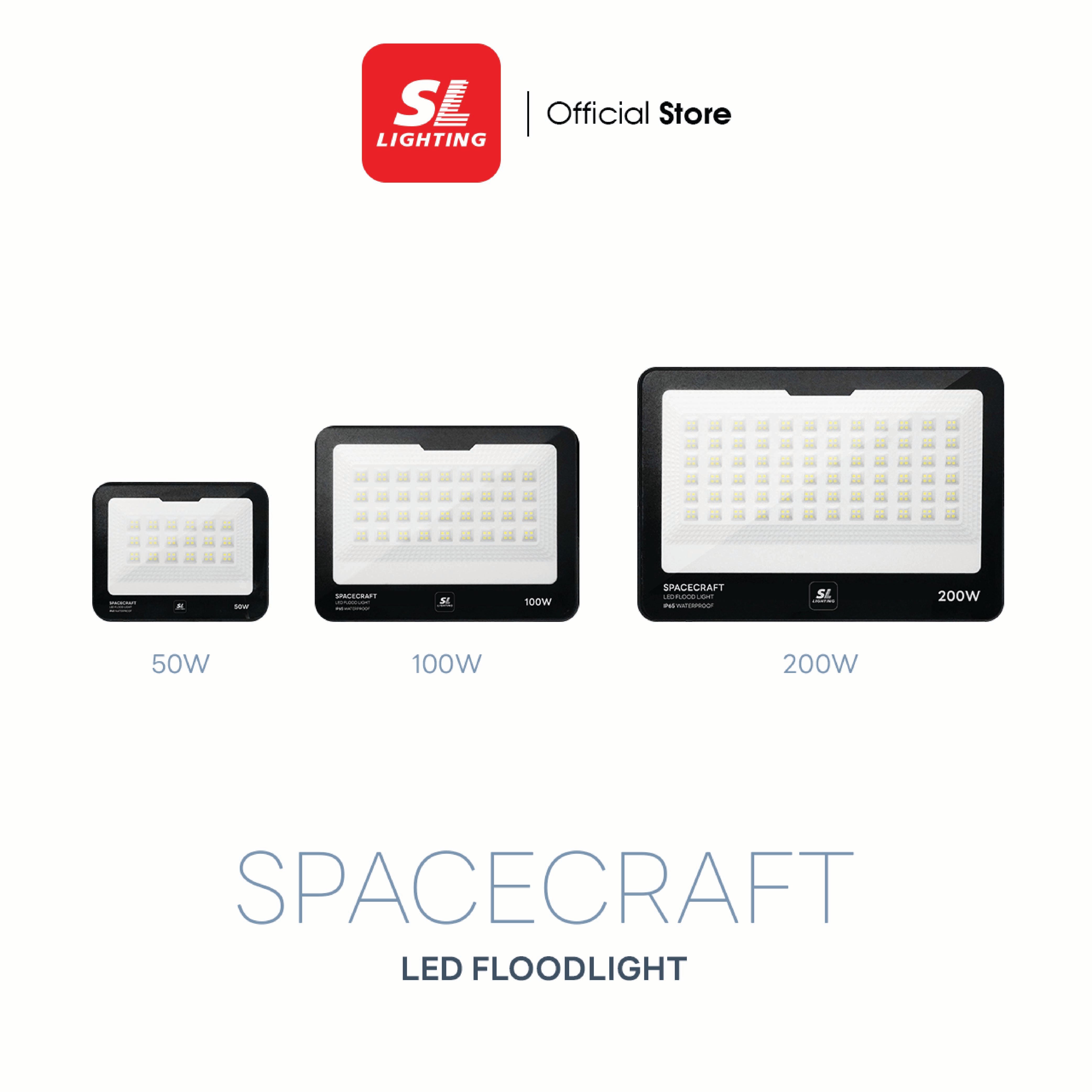 สปอตไลท์ LED SL LIGHTING SPACECRAFT 50 วัตต์ DAYLIGHT สีดำ_1
